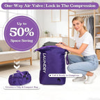 Travel Laundry Bag, Vacuum Compression Dirty Clothes Travel Bag, Waterproof - Image 4