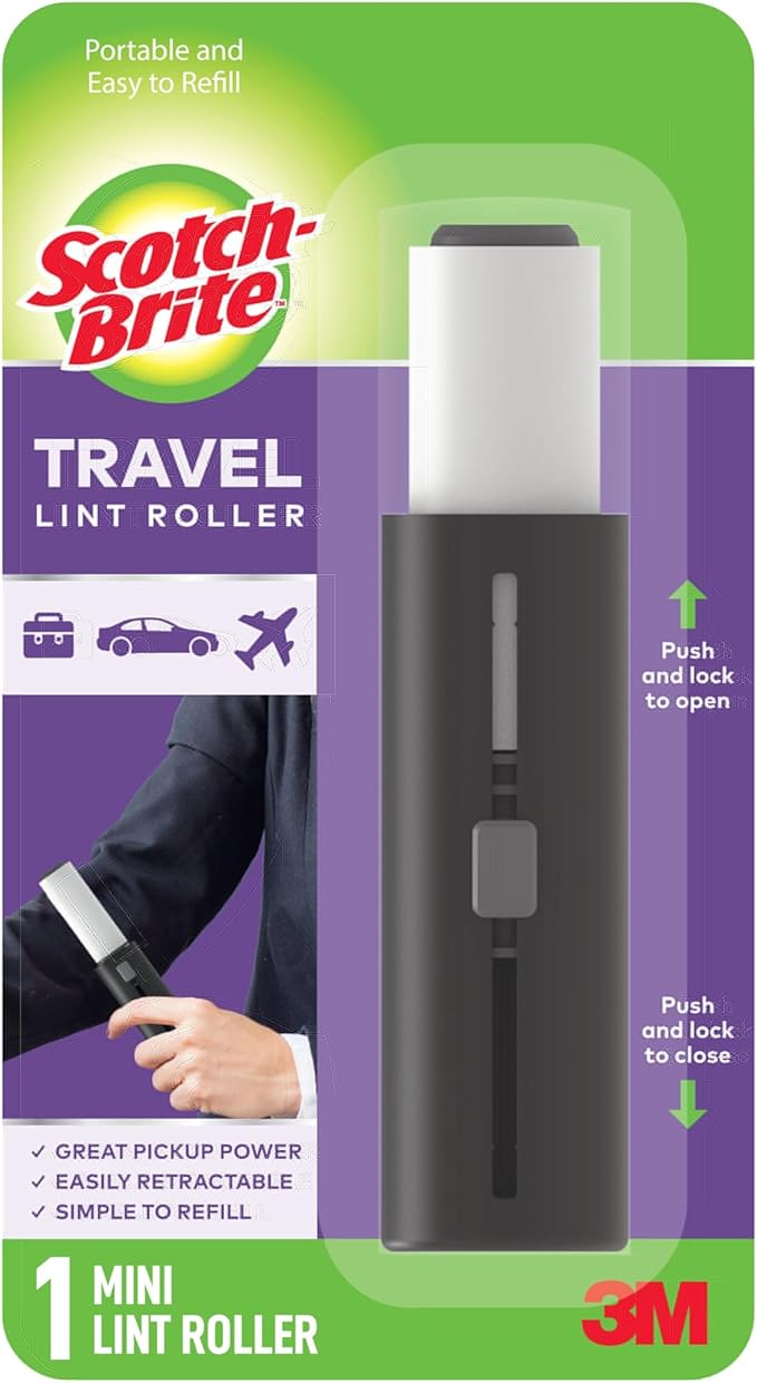 Scotch-Brite Retractable Lint Rollers 2-Pack, Portable Travel-Size Lint Removers - Image 7