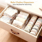 8 Pack 4" High Drawer Dividers for Clothes, 10.6"-16.9" Expandable Drawer - Image 5