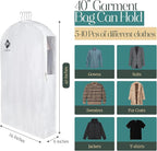 Premium 40” Short Cotton Garment Bag - Image 3