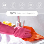 Dishwashing gloves 2 Pairs for kitchen, Rubber cleaning gloves, Long dish - Image 7