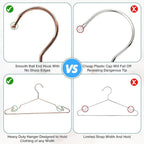 Heavy Duty Metal Hangers with Unique Hook Design Durable & Sturdy Coat Hangers - Image 5