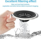 Mi hogar Sink Drain Strainer 2 Pack, 4.5” Wide Rim Silicone Kitchen Sink - Image 3