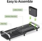 Small Dish Drying Rack, Mini Expandable Compact Dish Rack, Slim Extendable - Image 7