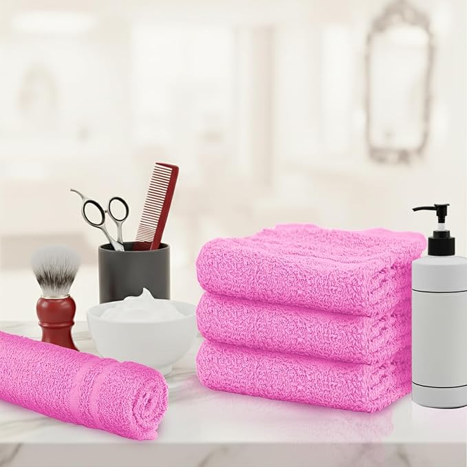 Hand Towels Pink Economy Towels Salon Towels - Image 5