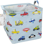 FANKANG Square Nursery Hamper Storage Bins Canvas Laundry Basket Foldable by FANKANGStorageBasket