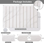 3 PCS Large Stone Dish Drying Mat - Image 2