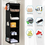 2 Pack Hanging Closet Organizer, 5 Shelves Hanging Storage - Image 6