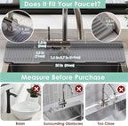24 Inch Silicone Faucet Mat for Kitchen Sink Splash Guard - Image 2
