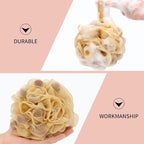 Bath Loofah Shower Sponge Body Back Scrubber Soft Mesh Shower Puffs Exfoliating - Image 3