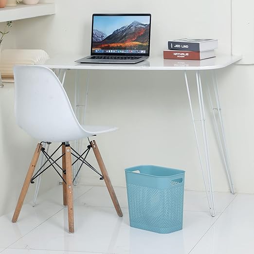 UUJOLY Plastic Small Trash Can Wastebasket, Garbage Container Basket - Image 3