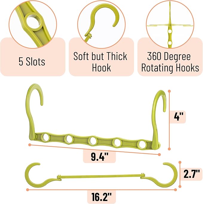 Mr. Pen- Space Saving Hangers for Clothes, Autumn Colors, Plastic Multi Clothes - Image 3