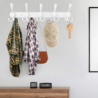 Wall Mounted Coat Rack, 2 Packs 15 Hooks Stainless Steel Coat Hook Rail - Image 6