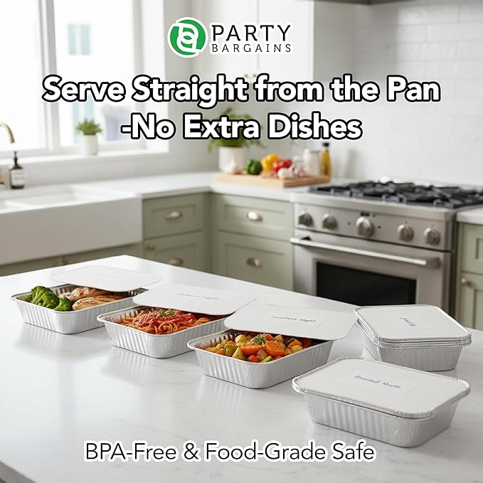 PARTY BARGAINS 4 lb Aluminum Pans - Image 8