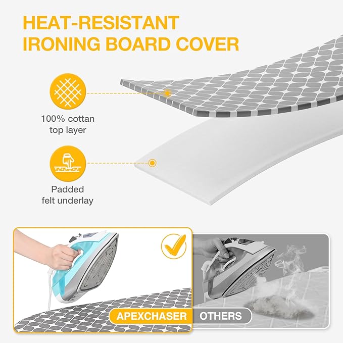 APEXCHASER Foldable Ironing Board, Tabletop Small Iron Board - Image 2