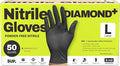 SUPER+ HEAVY DUTY Nitrile Gloves 8 Mil Diamond Texture Disposable Chemical by Super