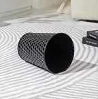 Small Metal Trash Can Wastebasket, Decorative Honeycomb Garbage Can Waste Basket - Image 9