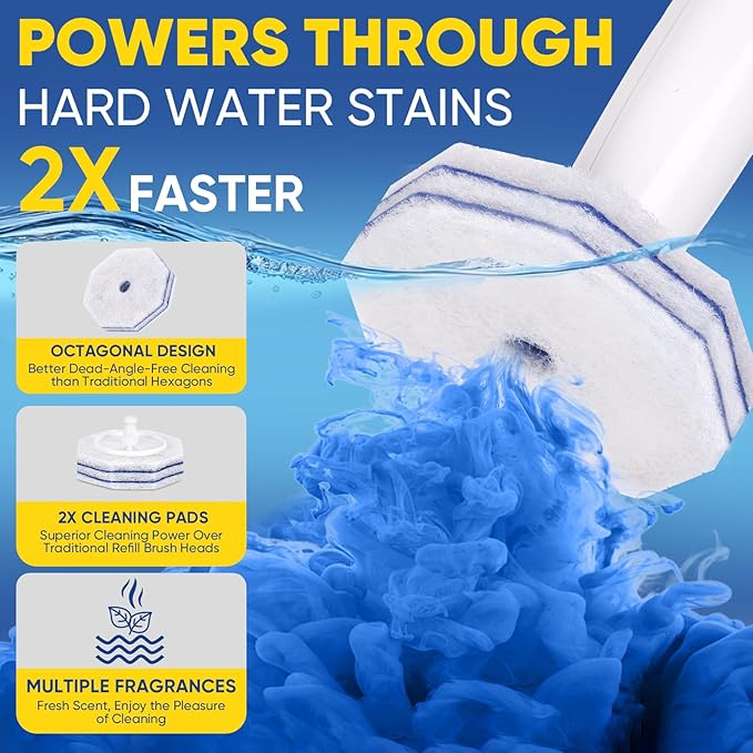 200Ct Aromative Toilet Brush Refills, Toilet Bowl Cleaner Refills, Double-Layer - Image 3