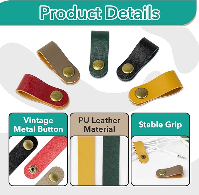 20 Pcs Leather Cord Organizer - Image 5