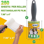 Extra Sticky Lint Rollers for Pet Hair, 250 Sheets, Lint Remover for Dog Cat - Image 2