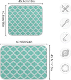 Super Absorbent Dish Drying Mat, Microfiber Fast-Drying Dish Mat, Kitchen Dish - Image 3