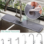 24 Inch Silicone Faucet Mat for Kitchen Sink Splash Guard - Image 5
