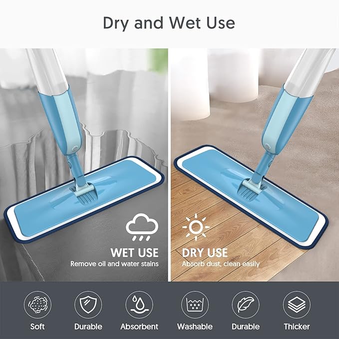 7 Count Reusable Microfiber Mop Pads - Image 5