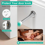 6 Pack Spring Door Stops, 3-1/4" Heavy Duty Wall Mount Door Stoppers, Flexible - Image 6