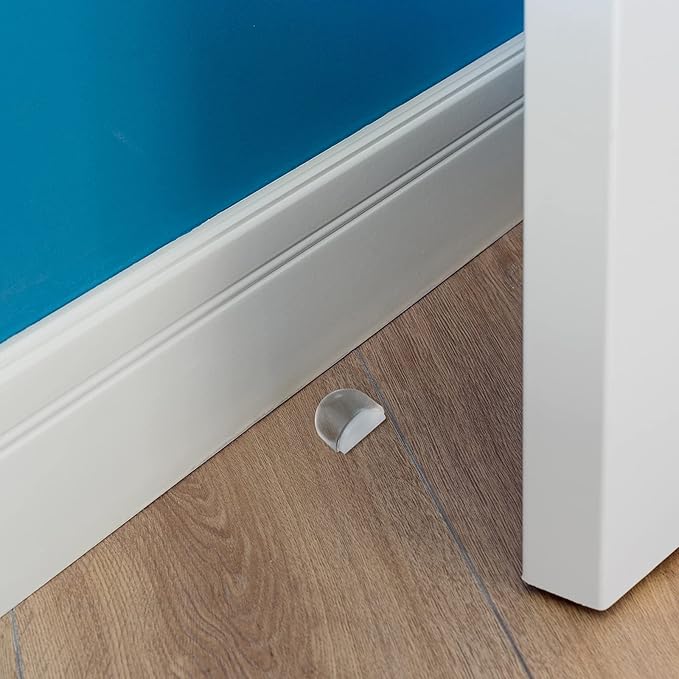 Qunclay 6 Pieces Floor Door Stopper No Drill Shower Door Stopper Self Adhesive - Image 4