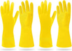 SteadMax 1 Pair Cleaning Gloves, Reusable Natural Rubber Dish Gloves, Latex - Image 8