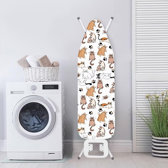 Sprowallow Cat Paw Print Ironing Board Cover and Pad Standard Size 15x54 inch - Image 4
