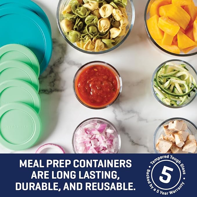 Anchor Hocking 12 Piece Glass Storage Containers - Image 3