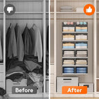 Lifewit Dual-Row Shelf Hanging Closet Organizer and Storage, Clothes Shelves - Image 8