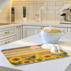 Super Absorbent Dish Drying Mat, Microfiber Fast-Drying Dish Mat, Kitchen Dish - Image 6