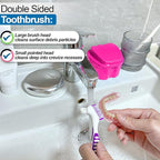 Denture Cup Retainer Cleaning Case False Teeth Soaking Container - Image 5