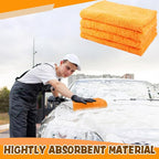 4 Pcs Extra Large Microfiber Cleaning Cloth, Lint and Streak Free - Image 5