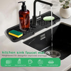 17 Inch Faucet Mat For Kitchen Sink Splash Guard Behind Faucet, ，5°Slope Fast - Image 7