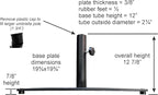 Tropishade Steel Plate Umbrella Base, 36 lbs, Black - Image 2