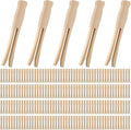 Zubebe 200 Pack Wooden Clothespins 4.3 Inch Vintage Dolly Clothes Pegs Wood by Zubebe