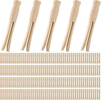 Zubebe 200 Pack Wooden Clothespins 4.3 Inch Vintage Dolly Clothes Pegs Wood by Zubebe
