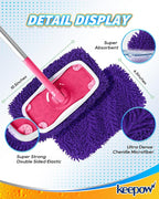 8Pcs Reusable Microfiber Mop Pads Compatible - Image 6