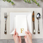 Luxenap 15.8 X 7.9 Inch Linen-Feel Guest Towels, 50 Lettered Hand Towels - Image 5