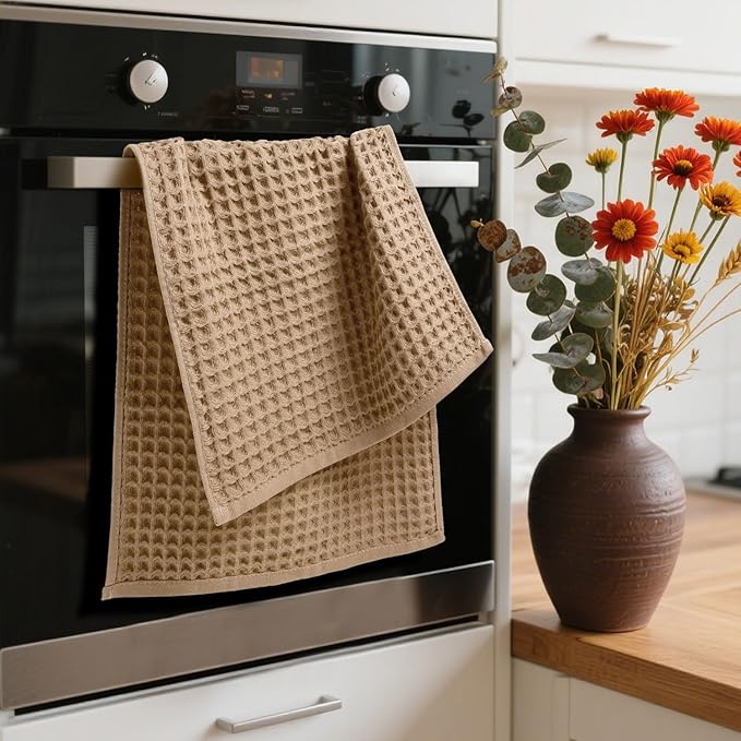 Jacquotha Waffle Bathroom Hand Towels 2-Piece – Cotton, Lightweight, Lint Free - Image 8