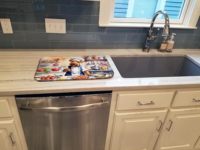 Caroline's Treasures DAC6338DDM Welsh Terrier The Chef Dish Drying Mat - Image 3