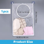 Portable Hanging Laundry Hamper, 28.74 X 18.89 Inches, Over the Door Laundry - Image 2