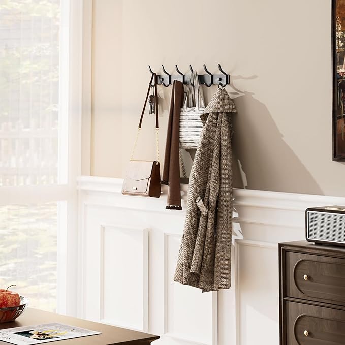 Black Coat Rack Wall Mount - Image 2