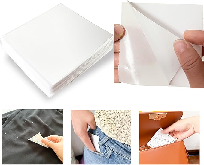 100 Sheets Mini Portable Lint Remover Sheet by JuGeoZhi