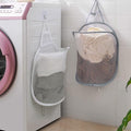 Pop-up Hanging Laundry Hamper Small Mesh Laundry Basket 2 Pack Foldable Hamper by EOMTUR
