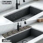 24" X 5.5" Kitchen Sink Splash Guard Faucet Mat Floral Flower Super Absorbent - Image 6