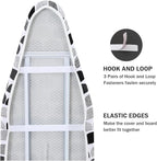 Ironing Board Cover and Pad Standard Size 15" x 54", 3 Pairs of Hook and Loop - Image 4